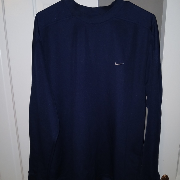 Nike Men's Navy Blue Long Sleeve Shirt - Picture 1 of 3